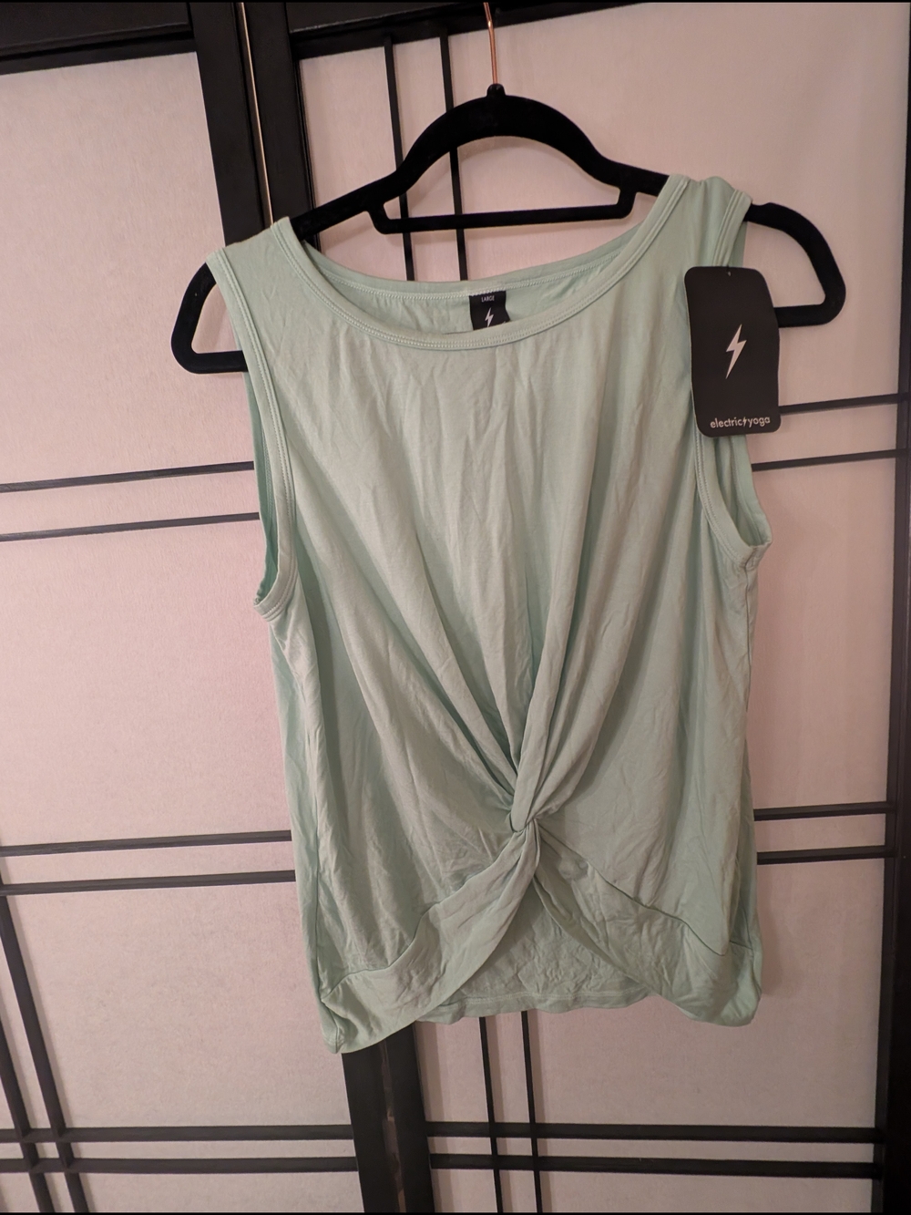 Electric Yoga Keep It Up Tank Top Mint Green Size L NWT